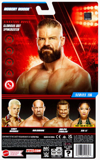 Bobby Roode Basic 136 - Mattel (WWE Basic Series #136) action figure collectible [Barcode 194735105823] - Main Image 2