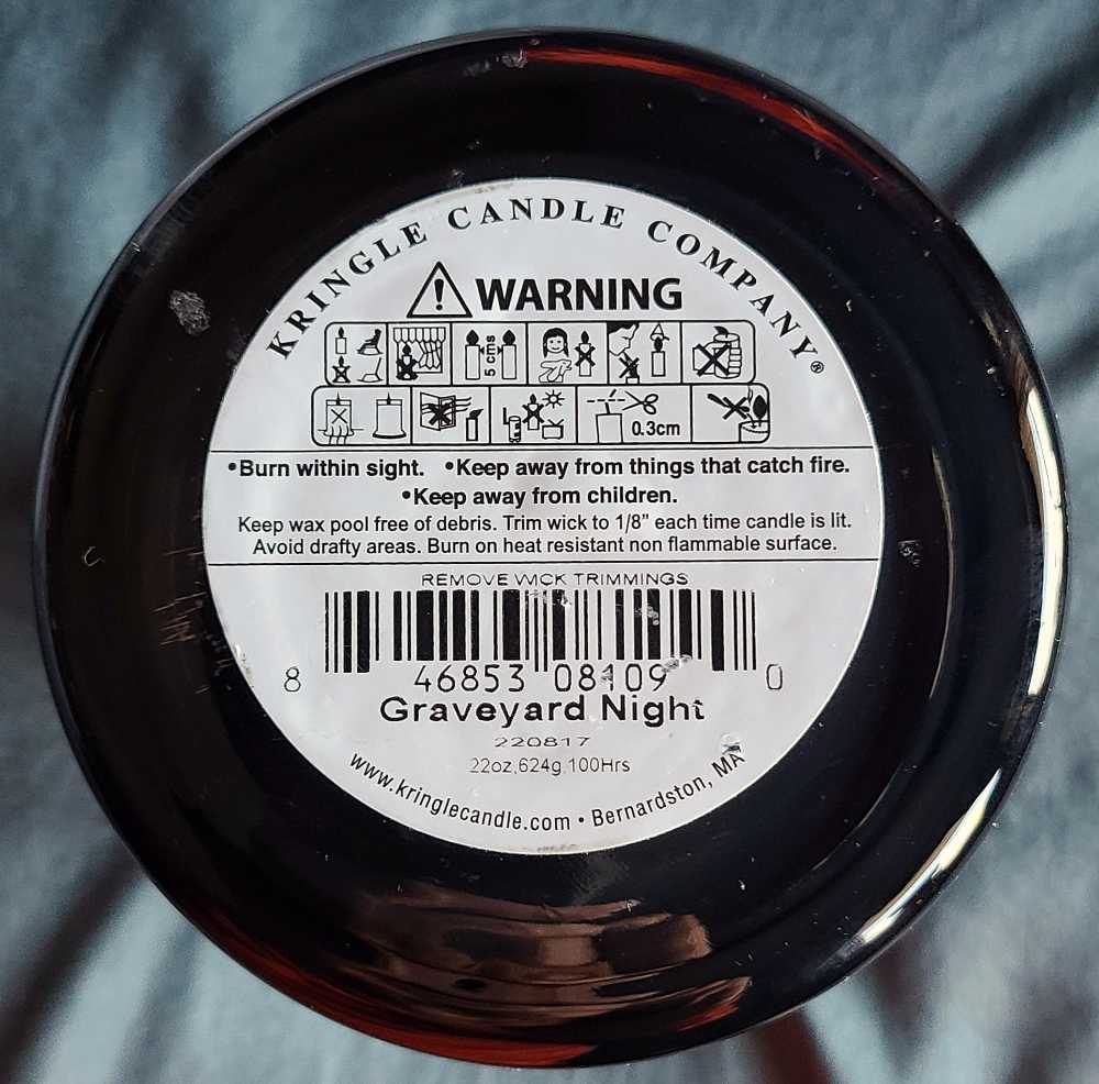 CANDLE: Halloween Kringle Graveyard Night 2022 - Kringle Candle (Halloween Candle) action figure collectible [Barcode 846853081090] - Main Image 2
