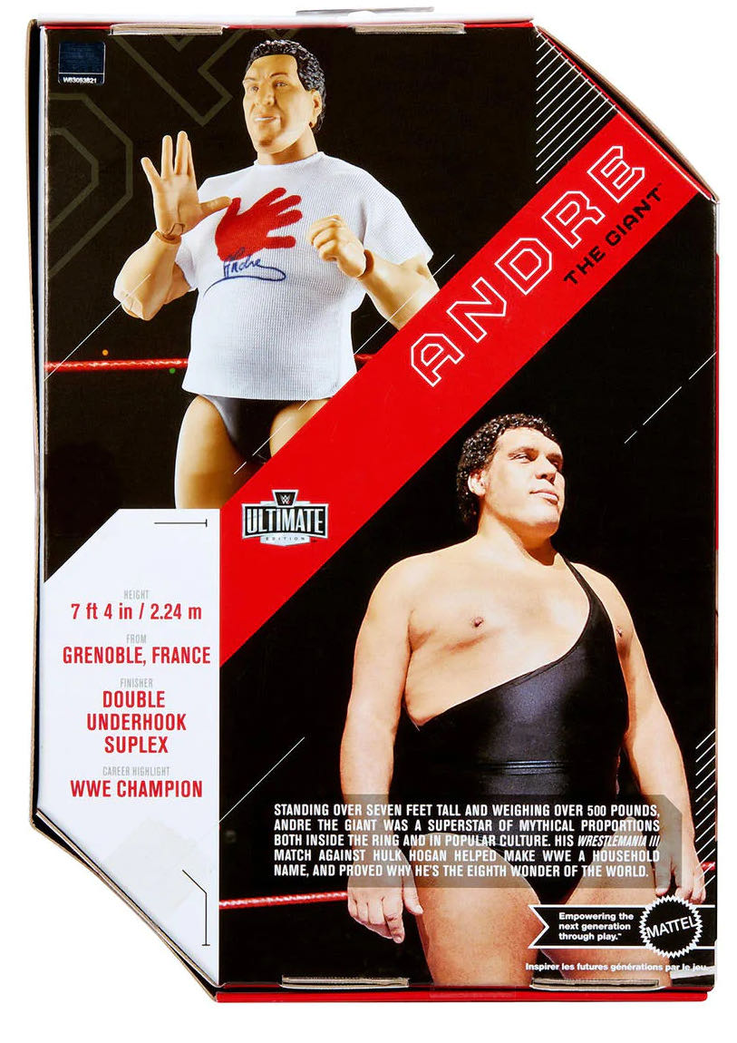 Andre The Giant - Mattel (Mattel Ultimate Edition) action figure collectible [Barcode 194735107674] - Main Image 2