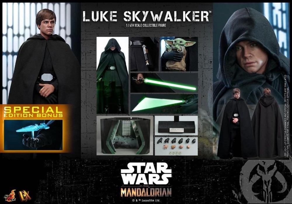 Luke Skywalker The Mandalorian - Hot Toys / Sideshow action figure collectible [Barcode 4895228609007] - Main Image 2