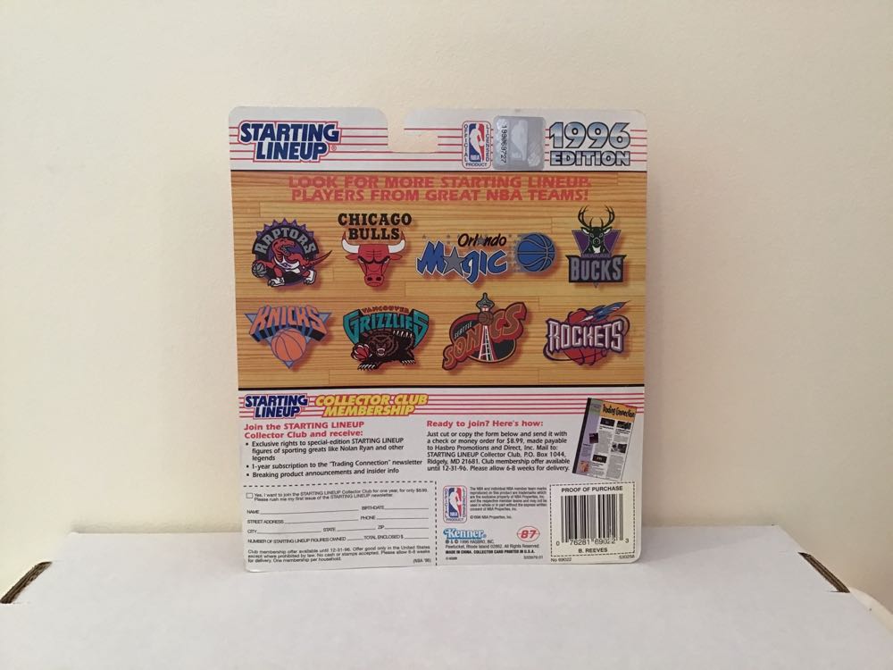 Bryant Reeves - Kenner action figure collectible - Main Image 2