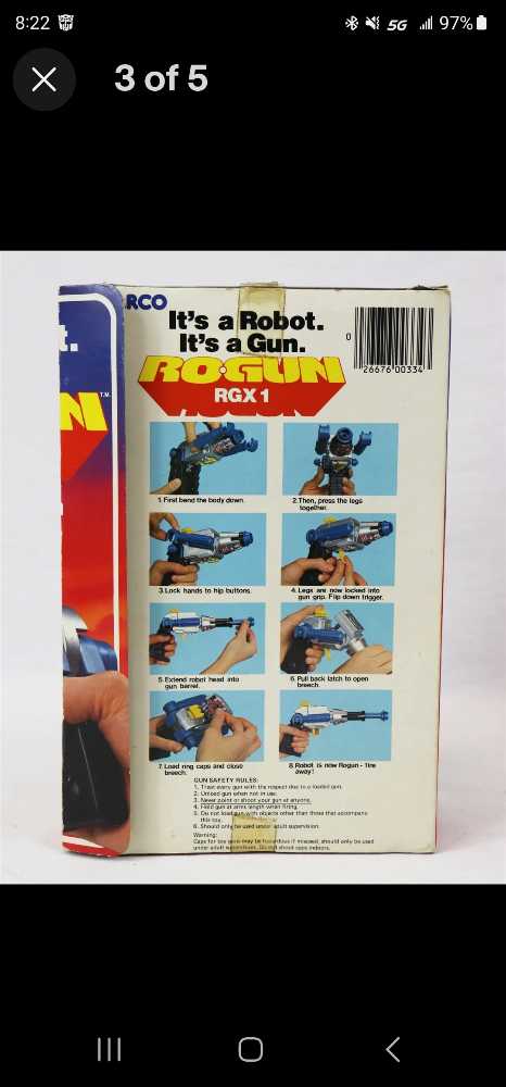 ARCO RoGun RGX-1 Red - Tonka (Gobots) action figure collectible - Main Image 2