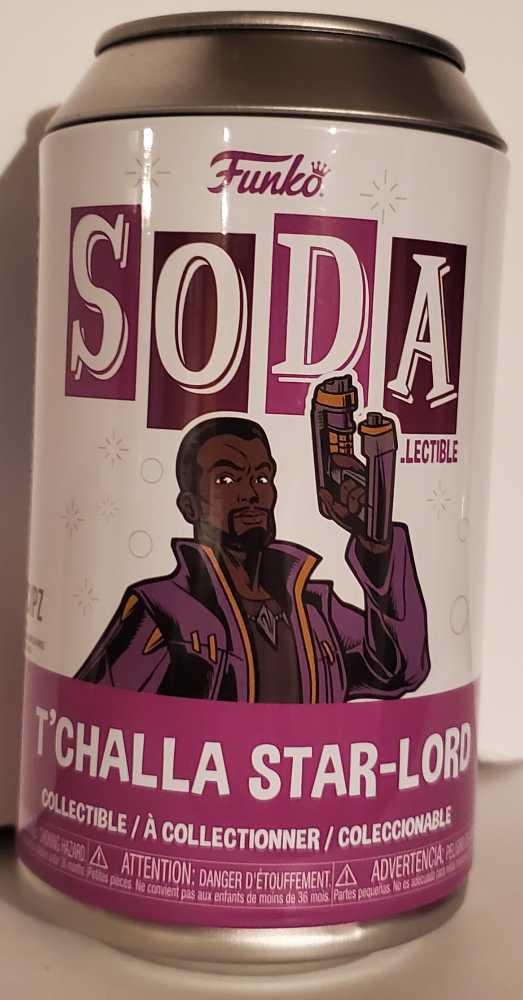 Marvel- T’Challa Star-Lord Funko Soda - Funko (Funko Vinyl SODA) action figure collectible [Barcode 889698688406] - Main Image 2