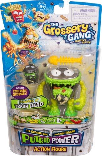 Grossery Gang: Trash Head  (Powered Up) - Moose Toys (Grossery Gang: Putrid Power) action figure collectible - Main Image 2