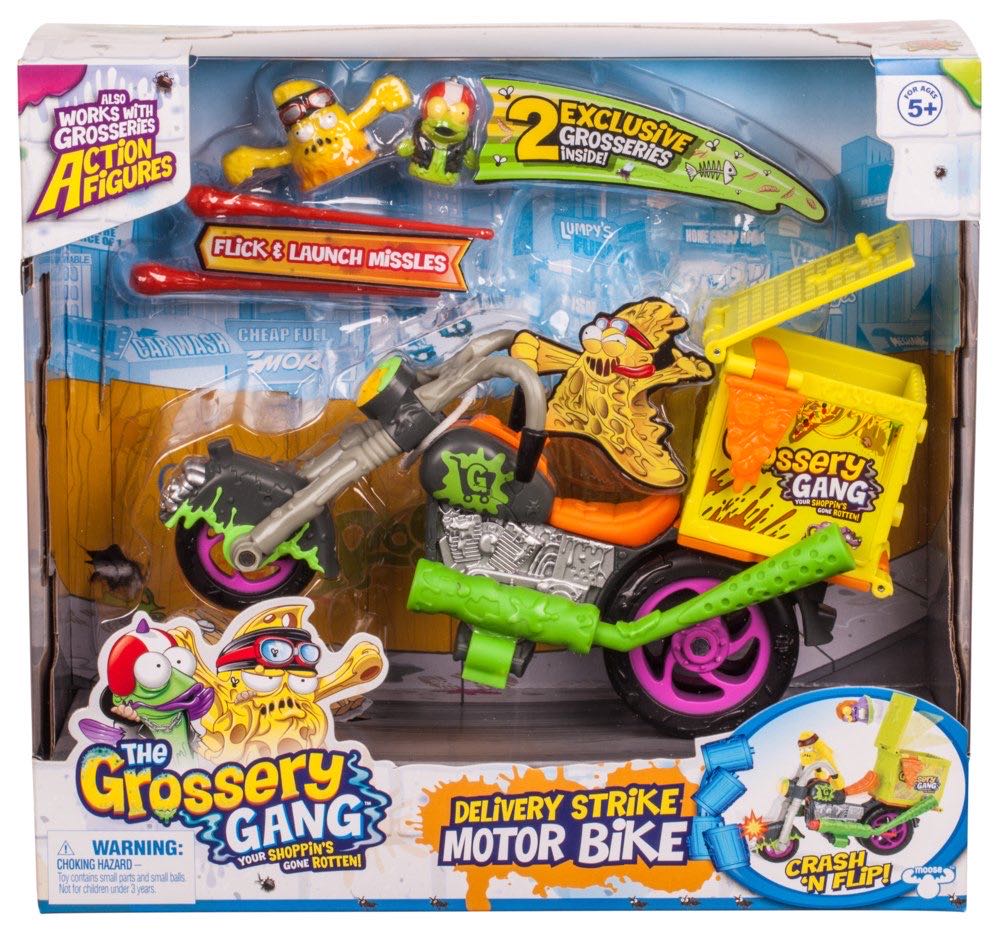 Grossery Gang: Delivery Strike Motor Bike - Moose Toys (Grossery Gang) action figure collectible - Main Image 2