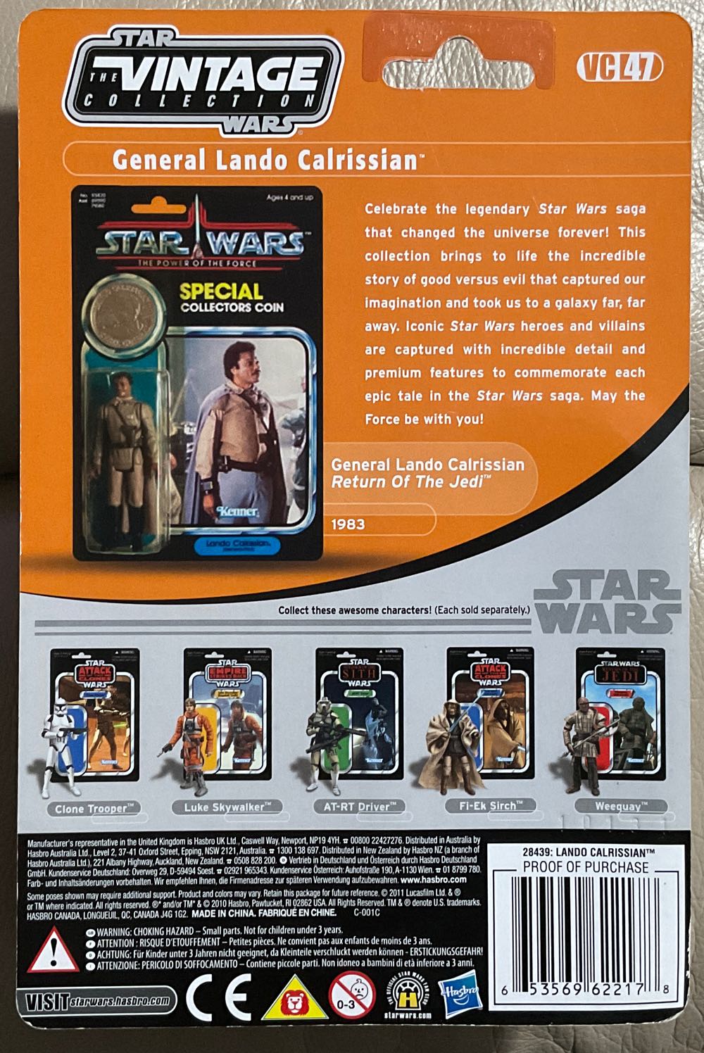 Vintage Collection - #47 - General Lando Calrissian - Disney/ Hasbro (Return Of The Jedi) action figure collectible - Main Image 2