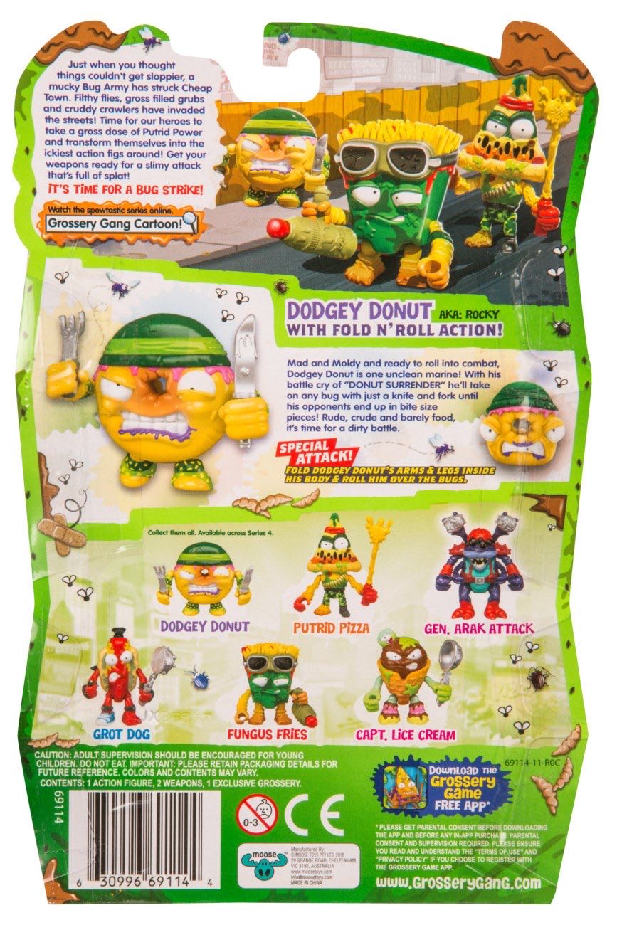 Grossery Gang: Dodgey Donut - Special Attack  (Powered Up) - Moose Toys (Grossery Gang: Bug Strike) action figure collectible - Main Image 3