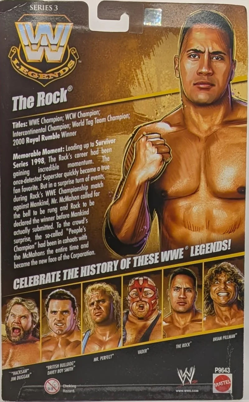 The Rock - Mattel (Mattel Elite Collection Legends) action figure collectible - Main Image 2