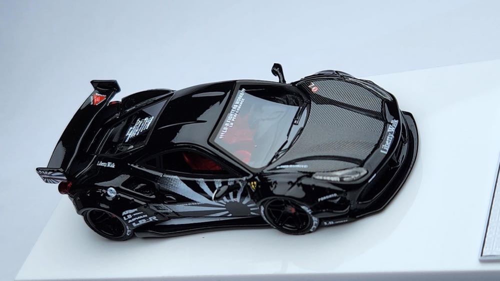 Ferrari 488 GTB Gloss Black Zero Fighter LB Performance - Veloce (Zero Fighter) action figure collectible [Barcode 4891295386513] - Main Image 4