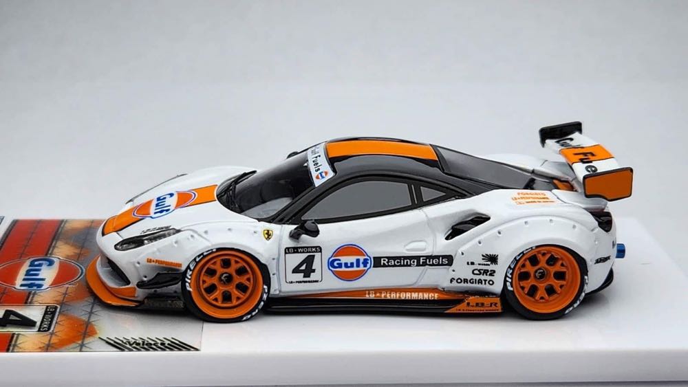 Ferrari 488 GTB Gulf LB Performance. VL03B23. 1 of 40 pcs. - Veloce (Gulf) action figure collectible [Barcode 4891295386513] - Main Image 2