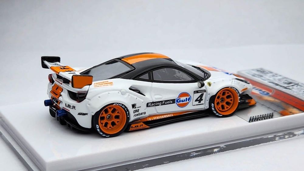 Ferrari 488 GTB Gulf LB Performance. VL03B23. 1 of 40 pcs. - Veloce (Gulf) action figure collectible [Barcode 4891295386513] - Main Image 3