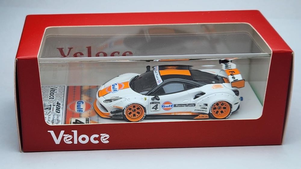 Ferrari 488 GTB Gulf LB Performance. VL03B23. 1 of 40 pcs. - Veloce (Gulf) action figure collectible [Barcode 4891295386513] - Main Image 4