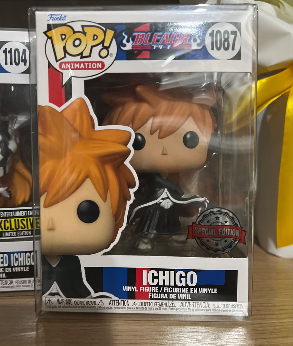 Pop! Animation Bleach - Ichigo # 1087 AAA Anime Exclusive   action figure collectible [Barcode 889698561167] - Main Image 2