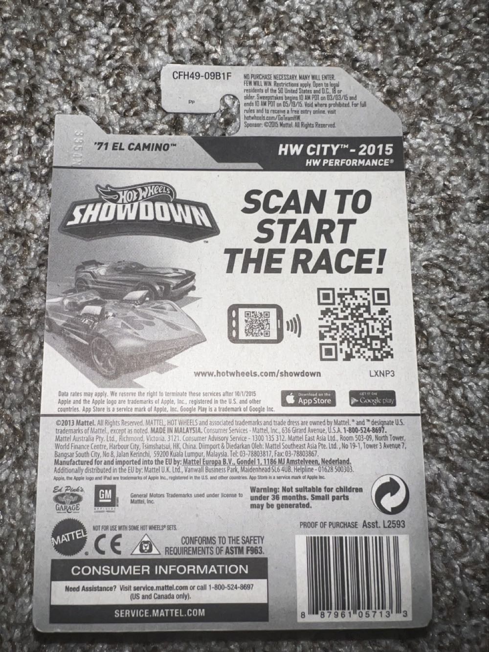 El Camino ‘71 - Mattel (Hotwheels City) action figure collectible - Main Image 2