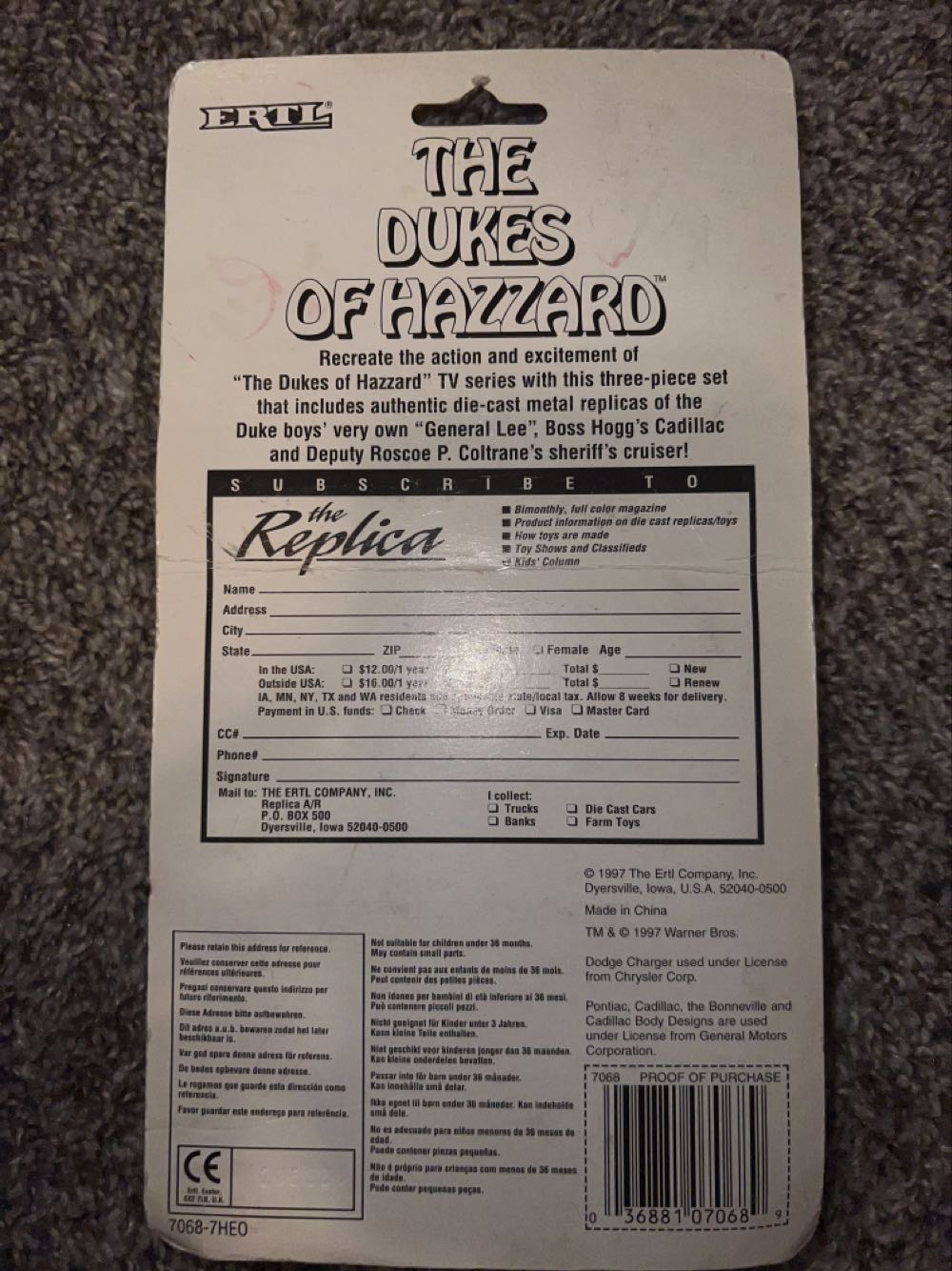 ERTL Dukes Of Hazard 3 Pack - Ertl (ERTL The Dukes Of Hazard 3-Vehicle Action Chase Set) action figure collectible - Main Image 2