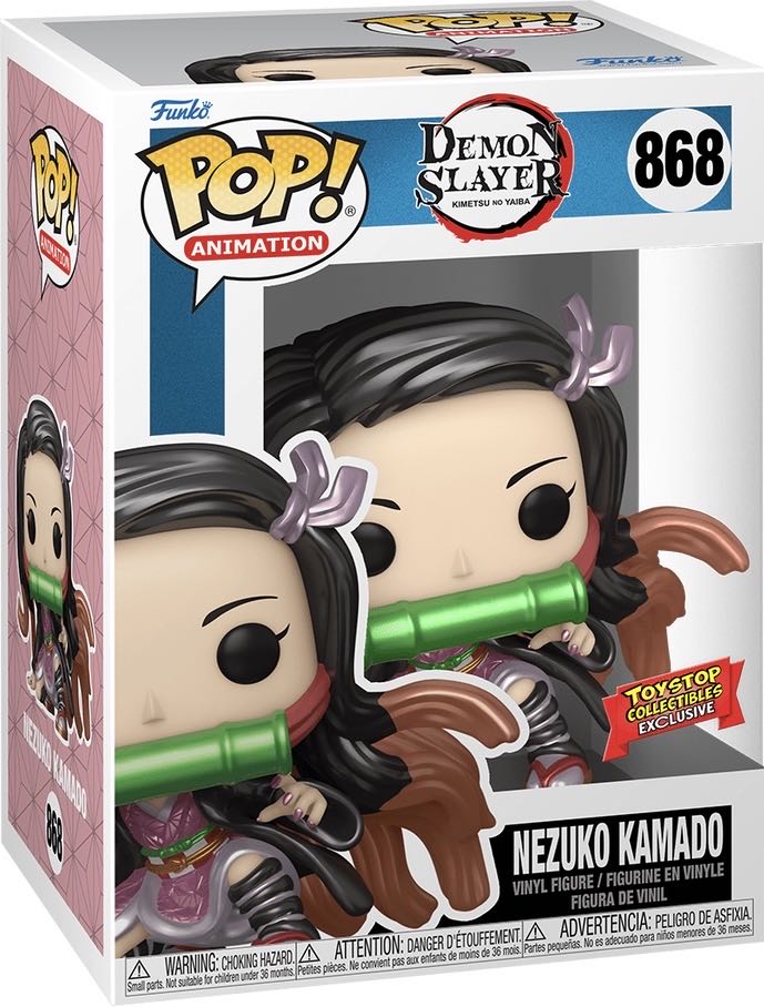 Nezuko Kamado Metallic Pop 868 Demon Slayer  - Demon Slayer Funko Pops (Demon Slayer: Kimetsu no Yaiba) action figure collectible [Barcode 889698682336] - Main Image 2