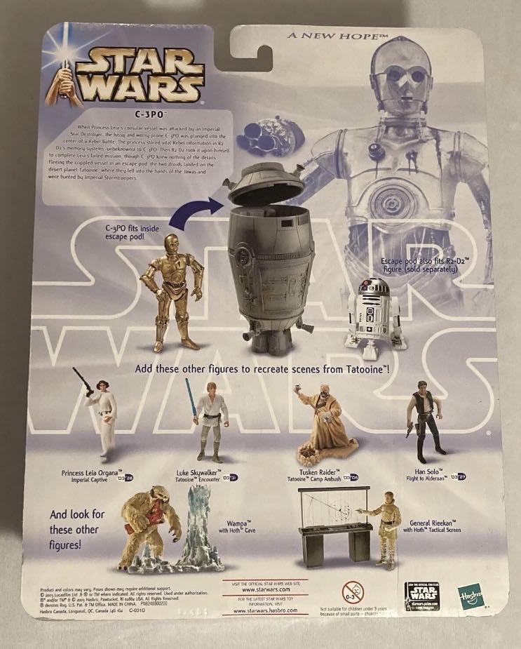 C-3PO (with Escape Pod) Saga [P3] - Hasbro (Star Wars Episode IV: A New Hope) action figure collectible - Main Image 2