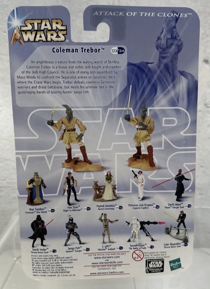 Coleman Trebor (Battle Of Geonosis) Saga [P3] ‘03 #24 - Hasbro (Star Wars Episode II Attack of the Clones) action figure collectible - Main Image 2