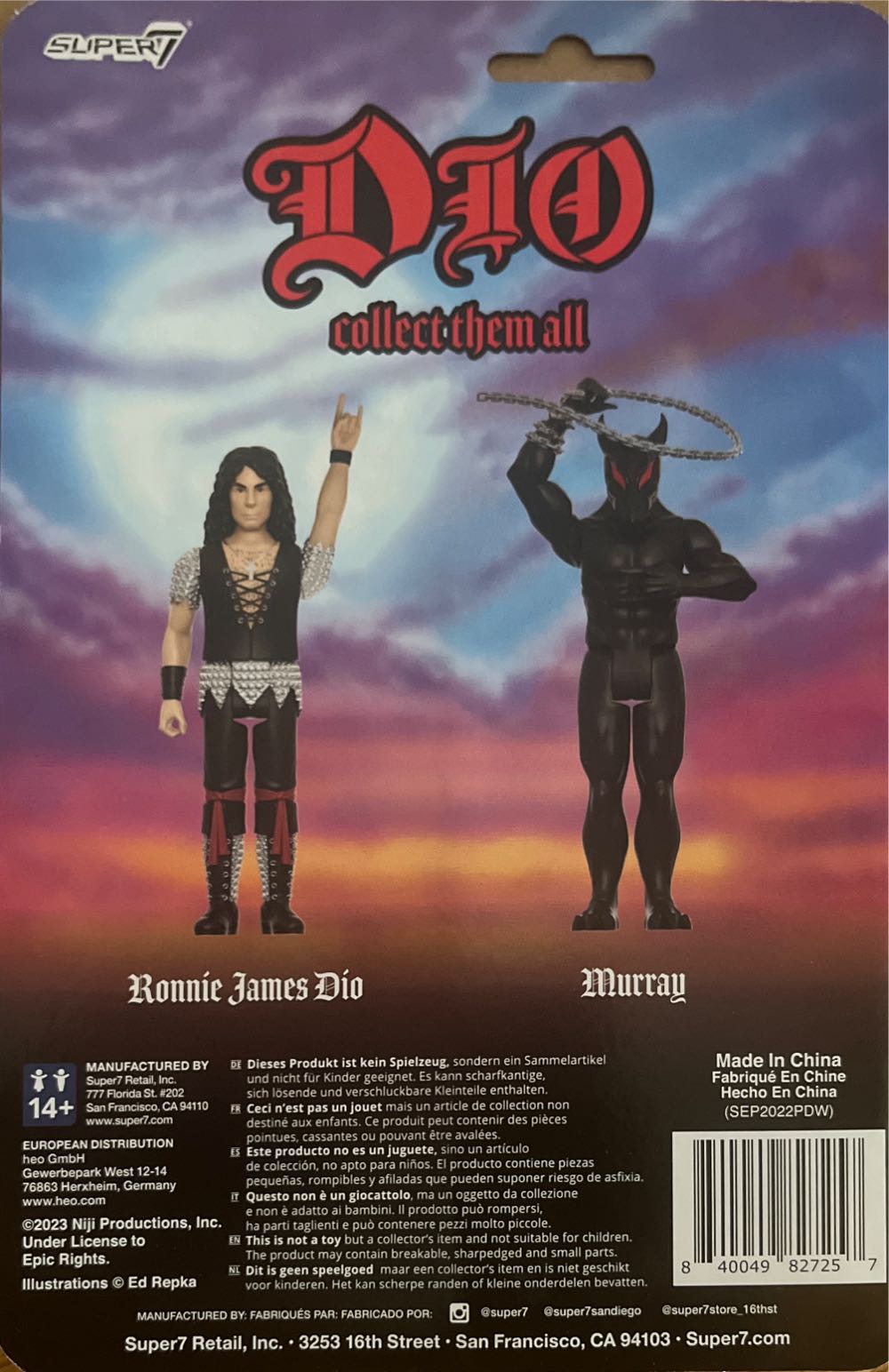 Murray Dio - Super 7 (Music Action Figure) action figure collectible [Barcode 840049827257] - Main Image 2