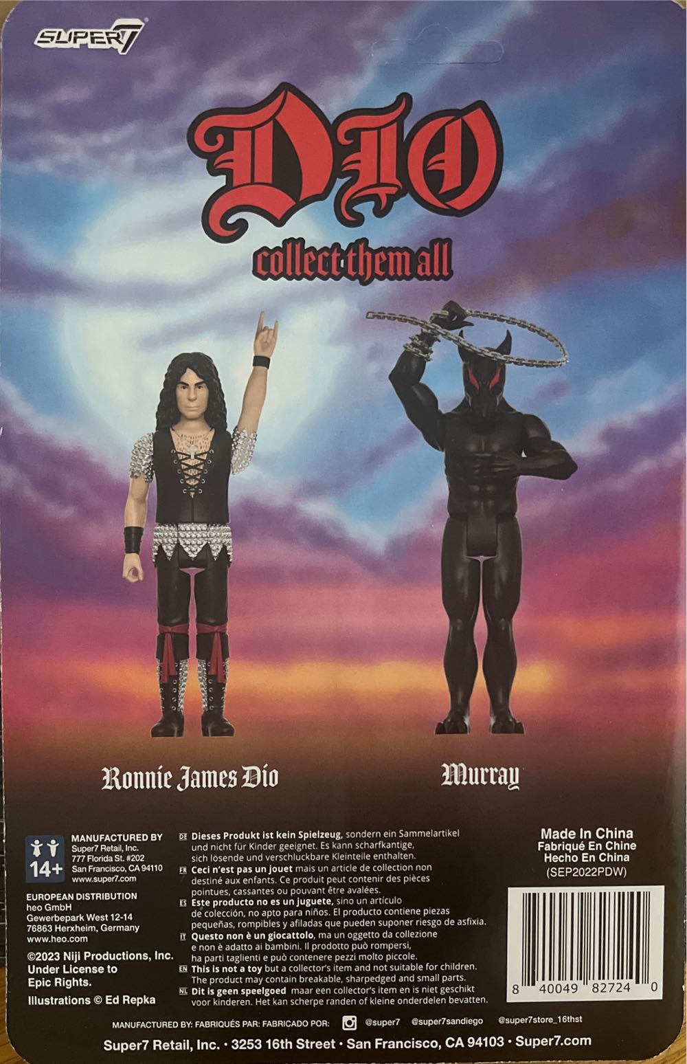 Ronnie James Dio - Super 7 action figure collectible [Barcode 840049827240] - Main Image 2