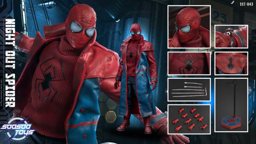 1:6 (VideoGame) - Night Out Spider - Soosoo Toys (1/6 Scale Collectibles) action figure collectible - Main Image 4