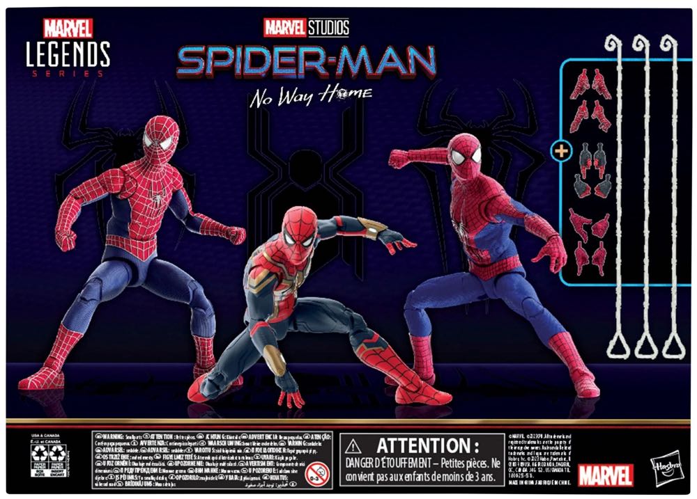Spider-Man: No Way Home 3-Pack - Hasbro (Marvel Cinematic Universe) action figure collectible [Barcode 5010996122971] - Main Image 2