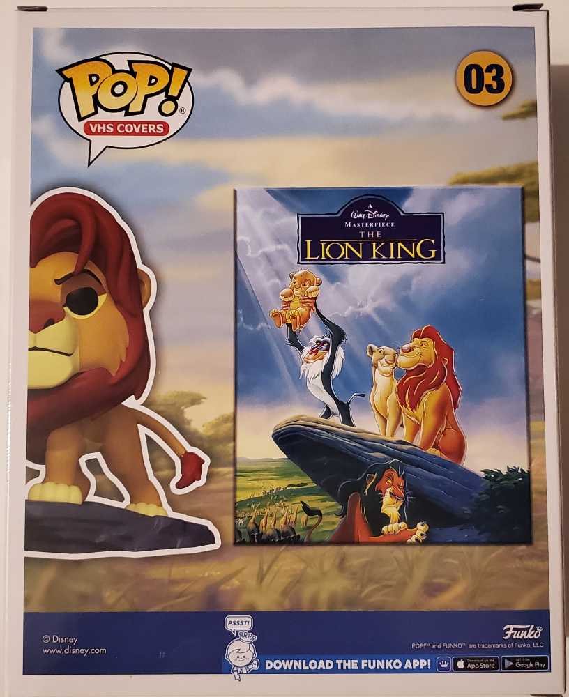 03 Simba on Pride Rock (Size) - Disney: The Lion King - Funko (Funko Pop! VHS Covers) action figure collectible [Barcode 889698602495] - Main Image 4