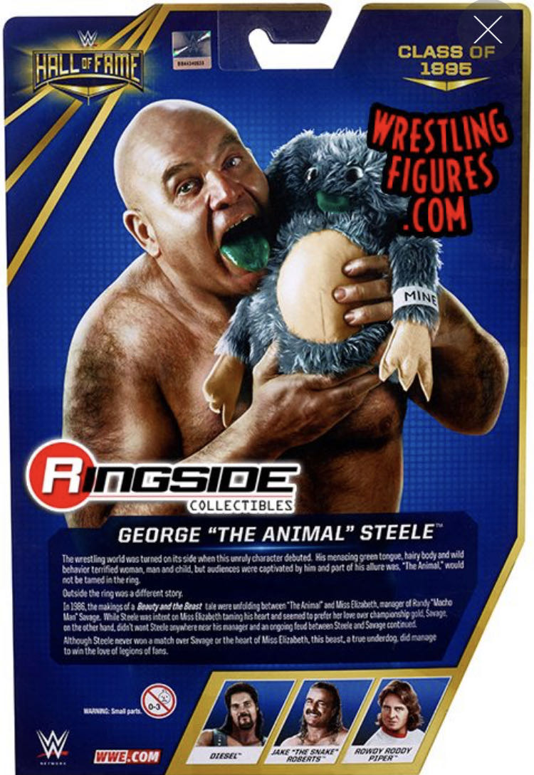 Hall of Fame Series #5 - Mattel (George “The Animal” Steele) action figure collectible - Main Image 2