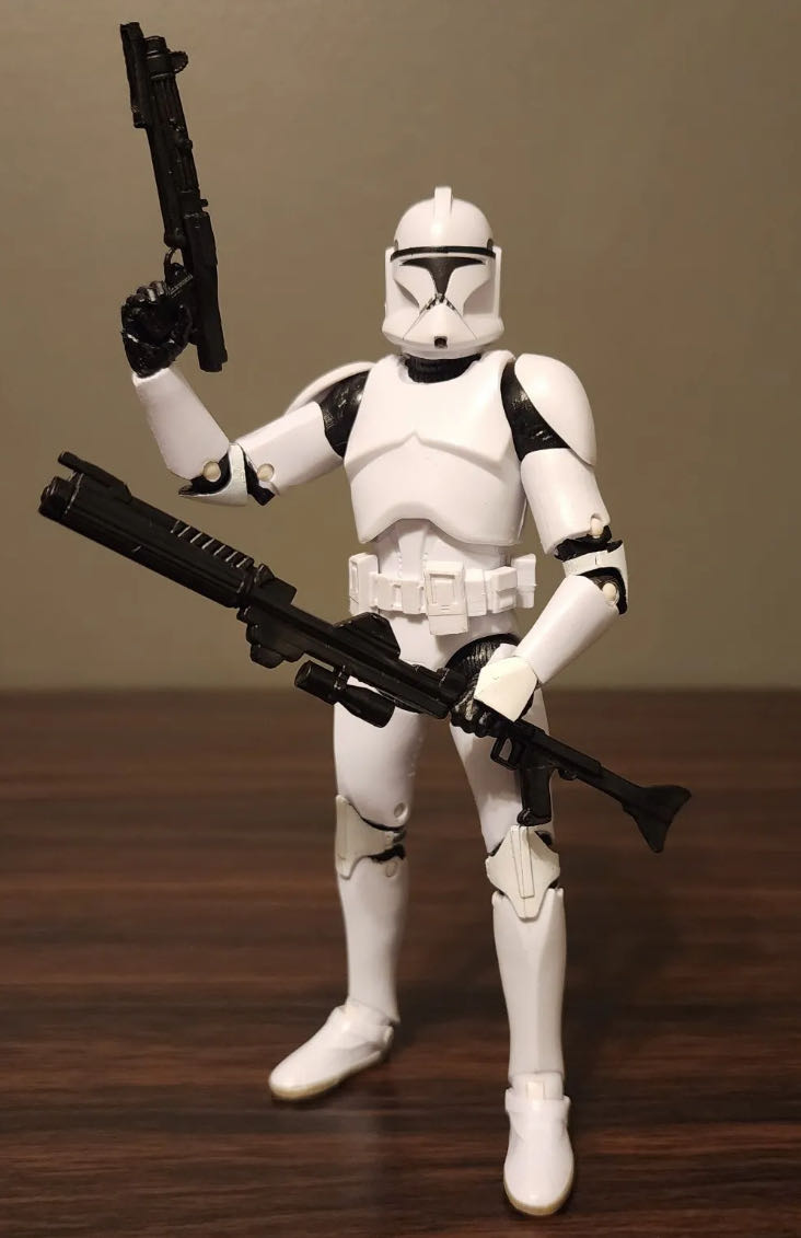 Clone Trooper (Phase I) TBS [P4] AOTC02 - Hasbro (Star Wars Episode II Attack of the Clones) action figure collectible - Main Image 3