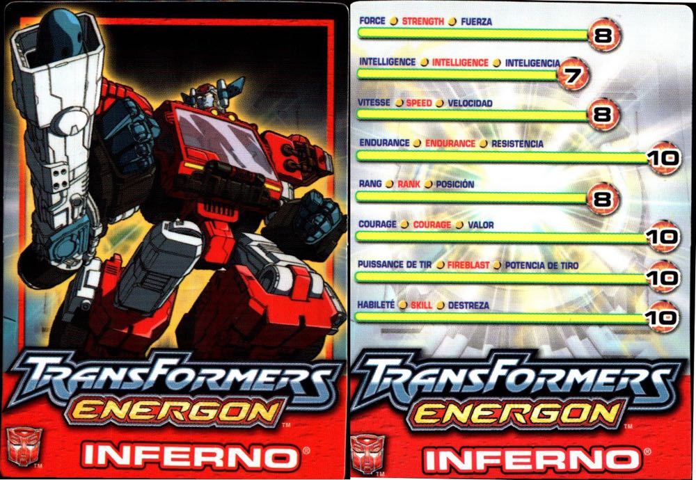 Inferno - Hasbro (Energon) action figure collectible [Barcode 076930802168] - Main Image 4
