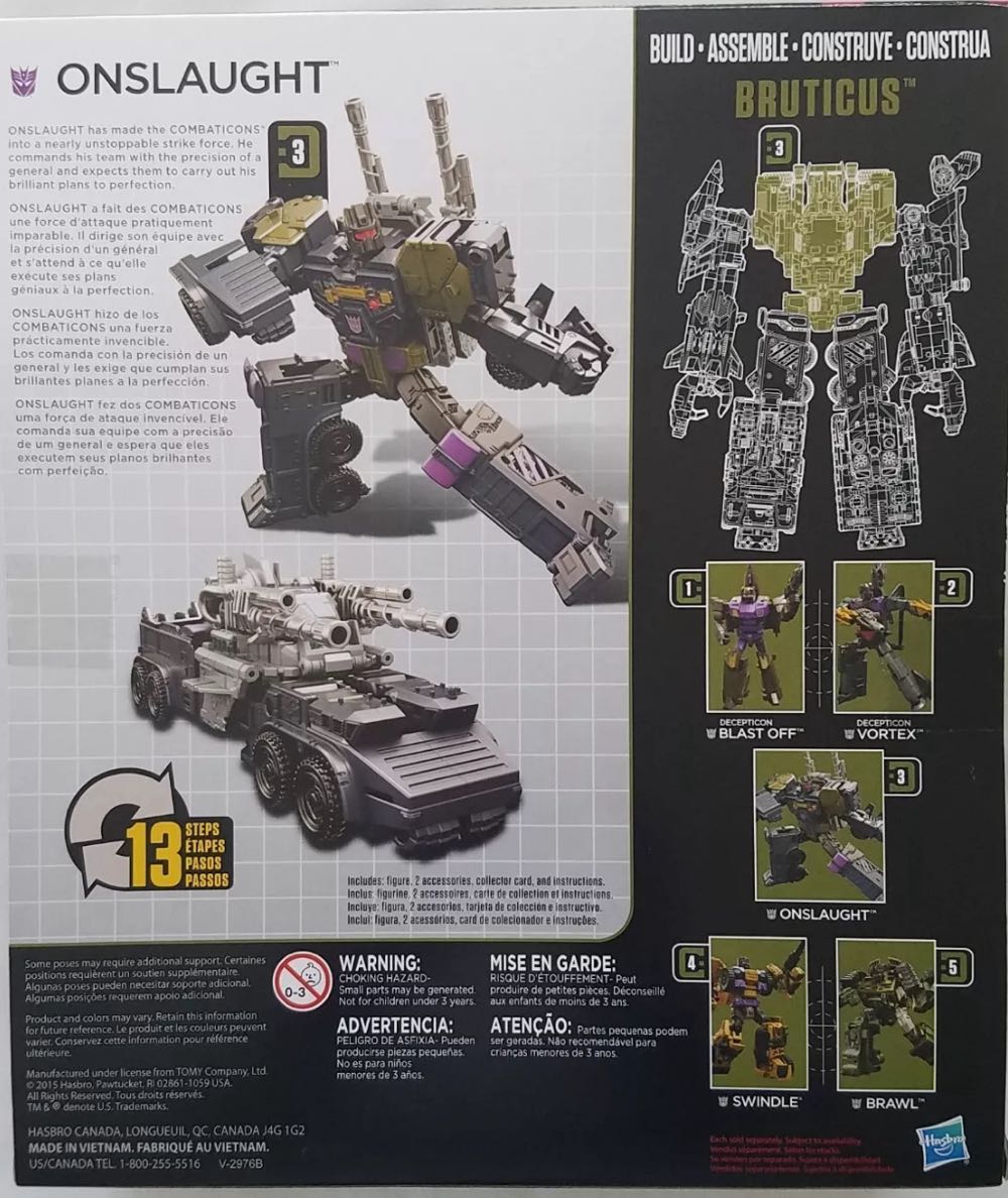 Combiner Wars Onslaught - Hasbro (Transformers - Combiner Wars) action figure collectible [Barcode 5010994844820] - Main Image 2