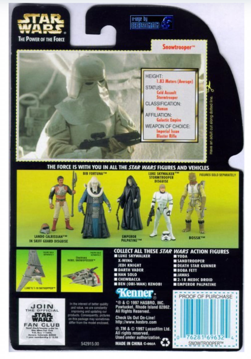 Star Wars: Imperial Snowtrooper - Kenner (Power of The Force 2) action figure collectible - Main Image 4
