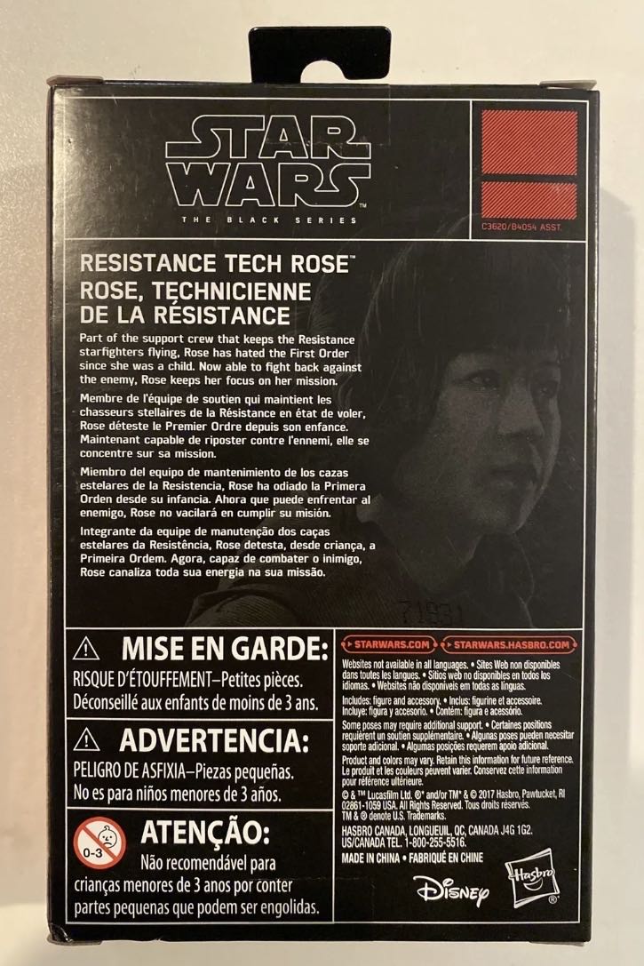Resistance Tech Rose TBS [P3] 3.75” (Walmart Exclusive) - Hasbro (Star Wars Episode VIII: The Last Jedi) action figure collectible - Main Image 2