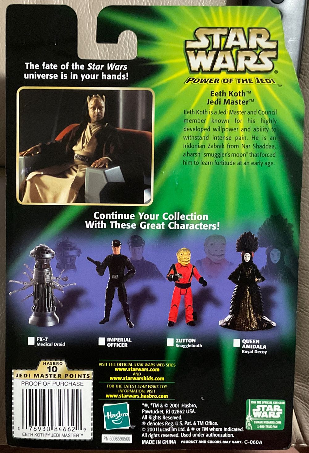 Power Of The Jedi - Eeth Koth - Hasbro (Attack Of The Clones) action figure collectible - Main Image 2