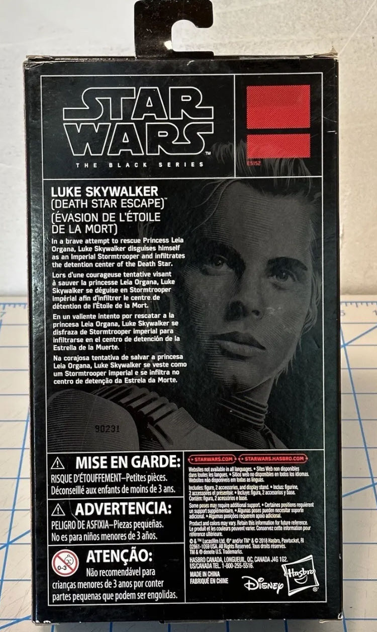 Luke Skywalker (Death Star Escape) TBS [P3] (Target Exclusive) - Hasbro (Star Wars Episode IV: A New Hope) action figure collectible - Main Image 2