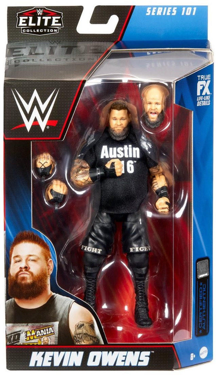 Kevin Owens - WM38 - Mattel (WWE Elite Series 101) action figure collectible [Barcode 194735105151] - Main Image 2