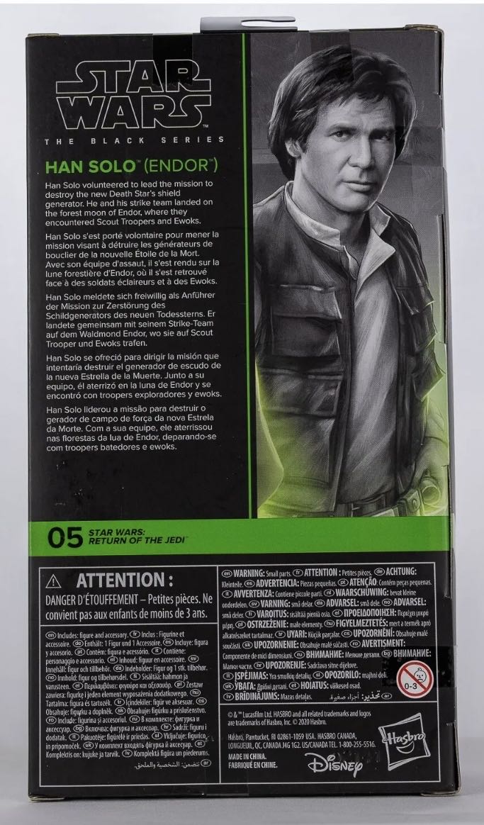Han Solo (Endor) TBS [P4] ROTJ05 - Hasbro (Star Wars Episode VI: Return of the Jedi) action figure collectible - Main Image 2