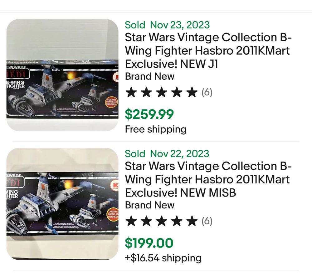 Star Wars Vintage Collection B-Wing K-Mart  - Kenner action figure collectible - Main Image 2