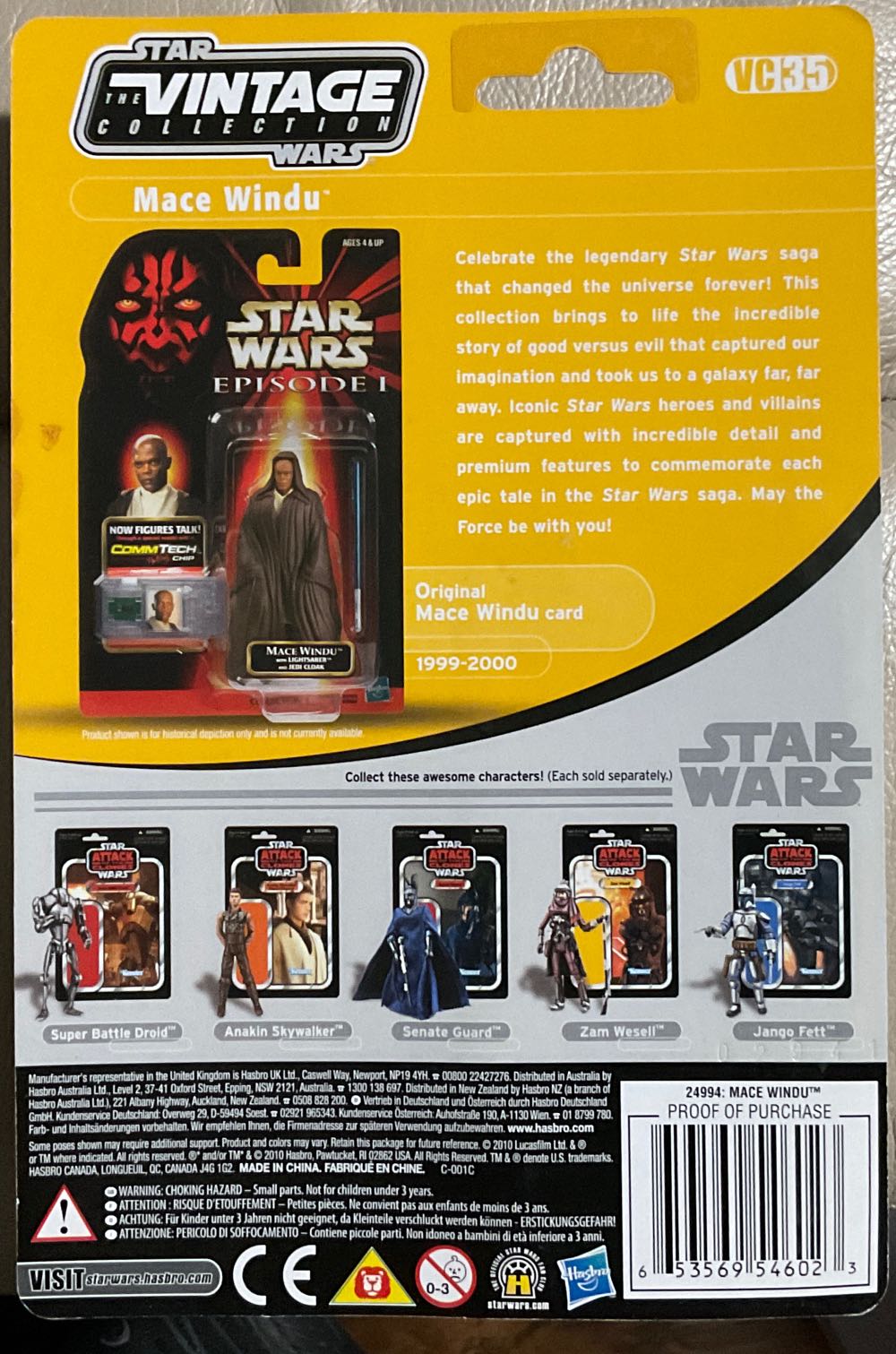 Vintage Collection - #35 - Mace Windu - Hasbro (Attack Of The Clones) action figure collectible - Main Image 2