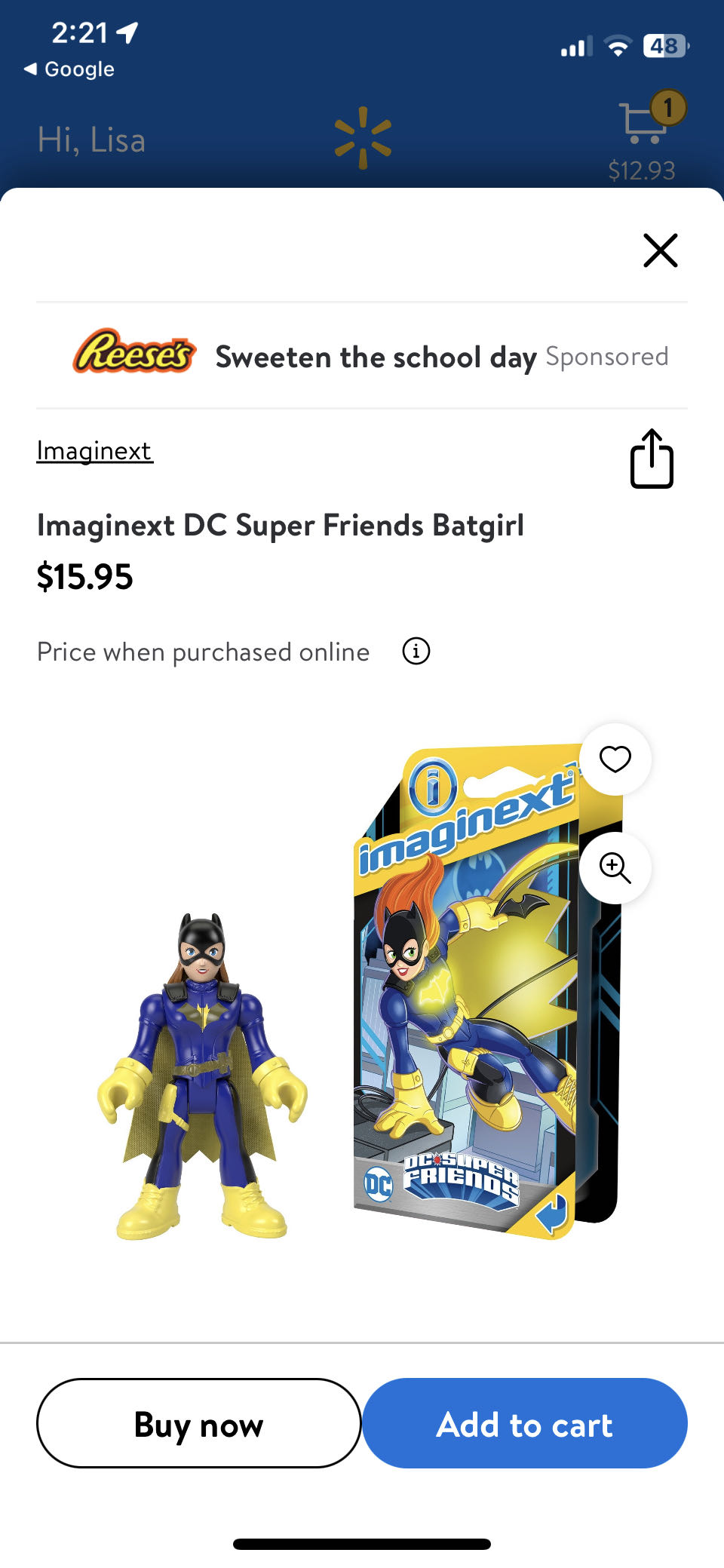 Imaginext DC Super Friends Batgirl  action figure collectible [Barcode 194735037964] - Main Image 2