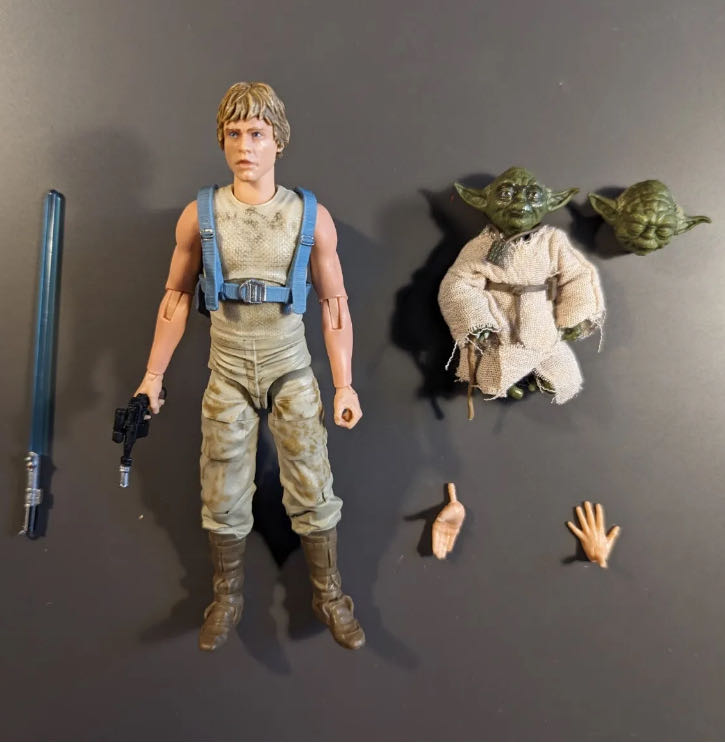 Luke Skywalker & Yoda (Jedi Training) TBS [P3] D4 - Hasbro (Star Wars Episode V: The Empire Strikes Back) action figure collectible - Main Image 4
