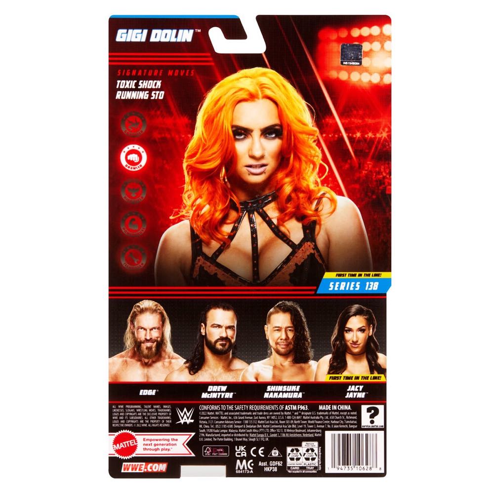 Gigi Dolin - Mattel (WWE Basic Series 138) action figure collectible - Main Image 2