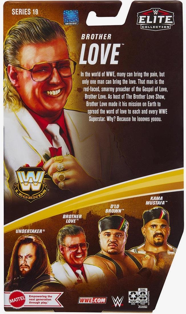 Brother Love - Mattel (WWE Elite Series #19) action figure collectible - Main Image 2