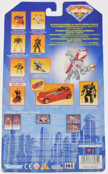 Superman "Neutron Star” - Kenner (Superman - Animated Series) action figure collectible [Barcode 076281629322] - Main Image 2