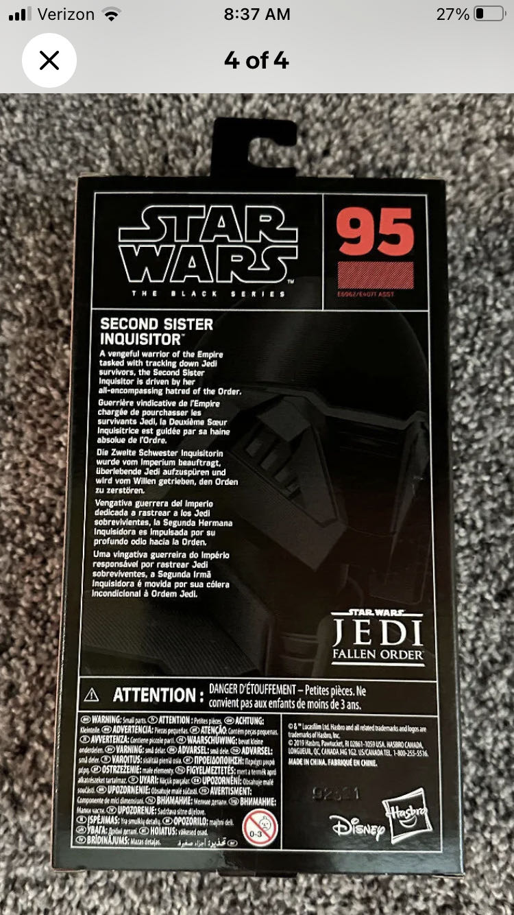 Second Sister Inquisitor TBS [P3] #95 - Hasbro (Star Wars: Jedi Fallen Order) action figure collectible - Main Image 2
