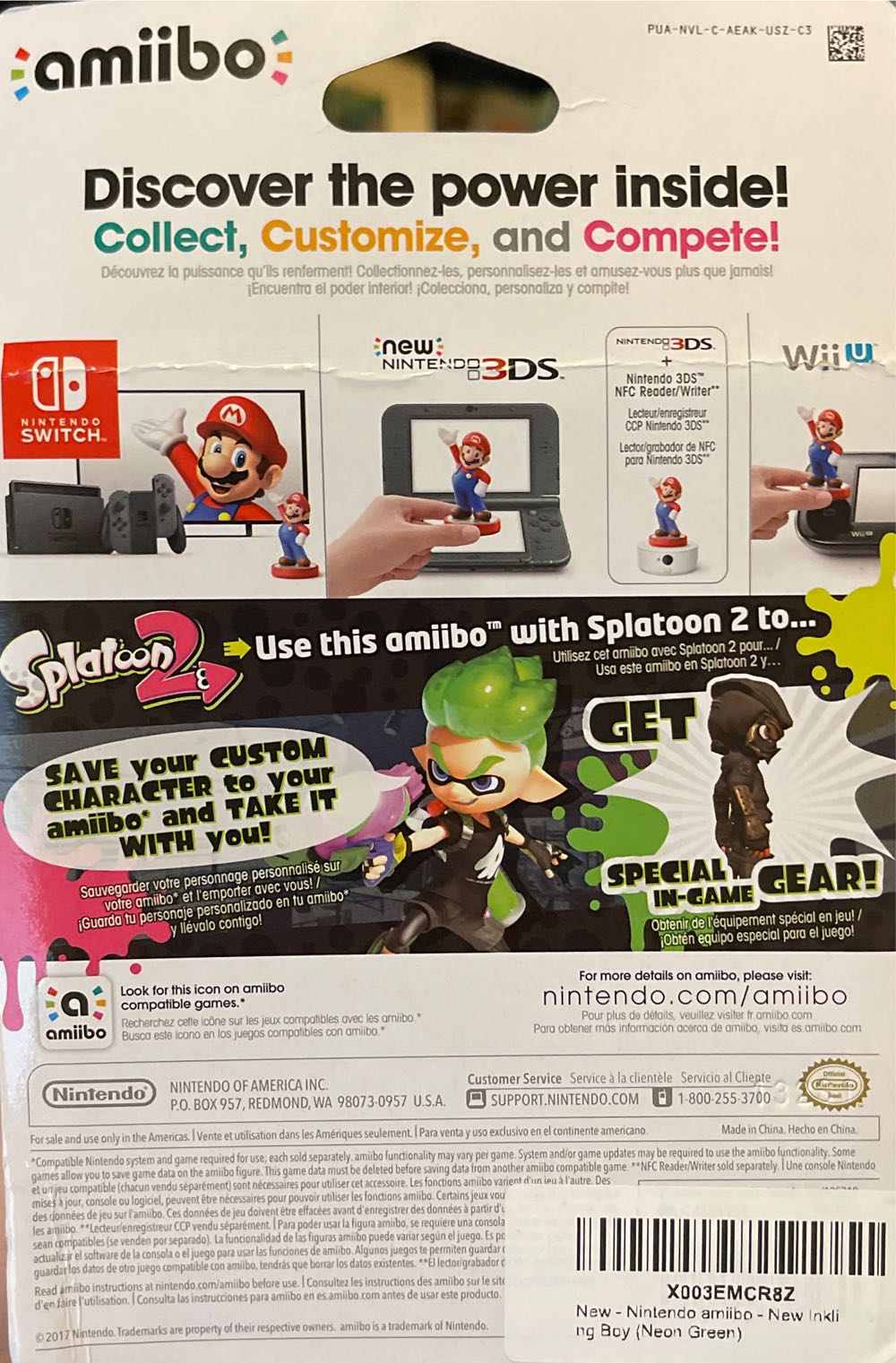 Amiibo: Splatoon Inkling Boy  action figure collectible - Main Image 2