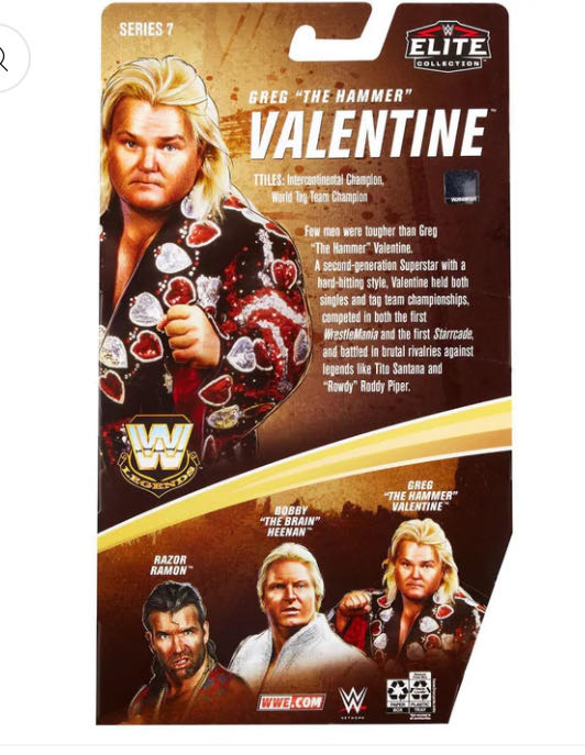 Legends Series #7 - Mattel (Greg The Hammer Valentine) action figure collectible - Main Image 2