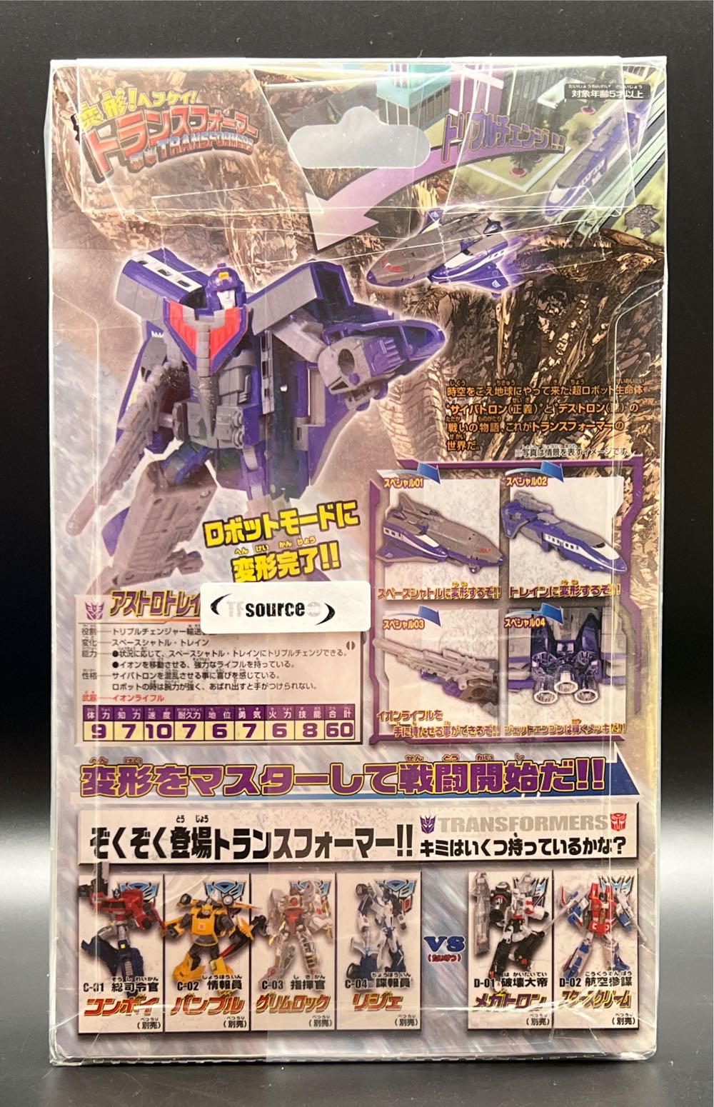 Astrotrain D 03 - Takara/Tomy (Transformers Classics) action figure collectible [Barcode 4904810303541] - Main Image 2