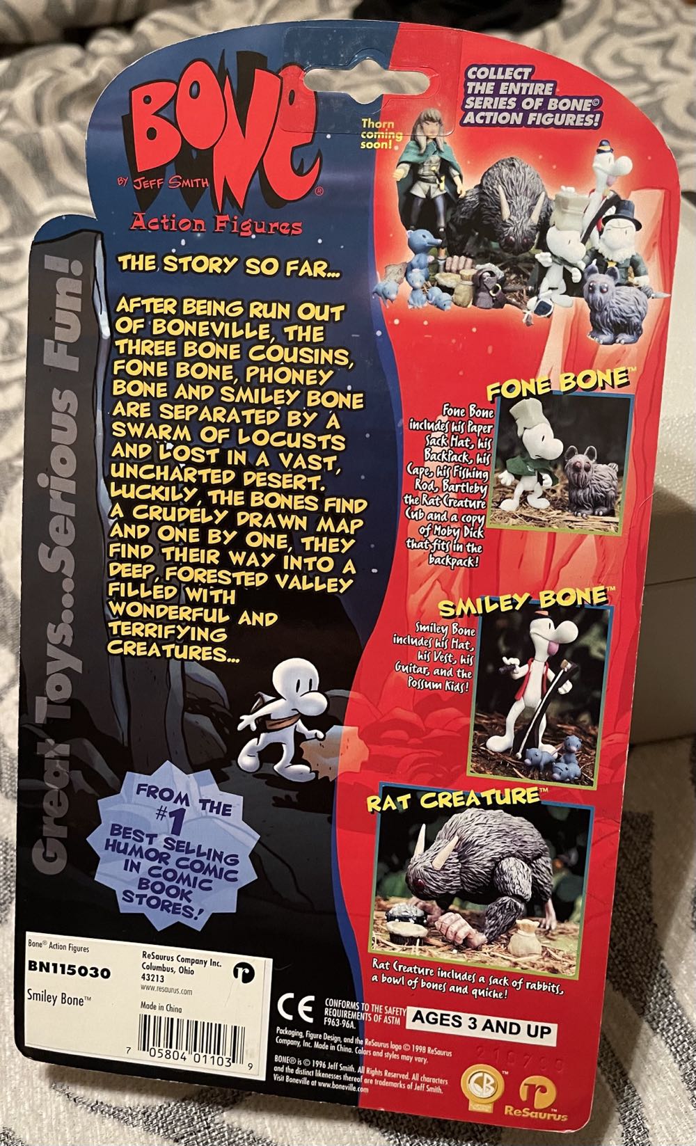 Smiley Bone - Blue Vest - Resaurus action figure collectible - Main Image 2