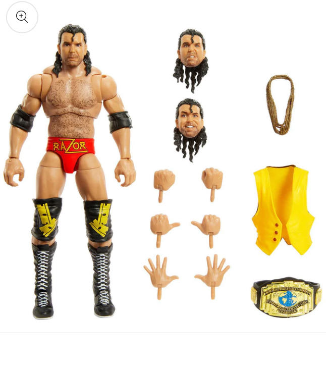 Razor Ramon [Yellow Vest] - Mattel (WWE Ultimate Edition) action figure collectible - Main Image 3